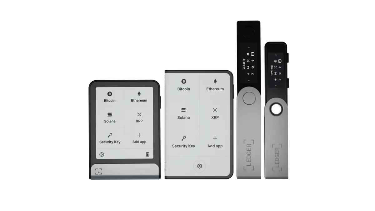 Gama de billeteras físicas Ledger: Stax, Flex, Nano S Plus y Nano X